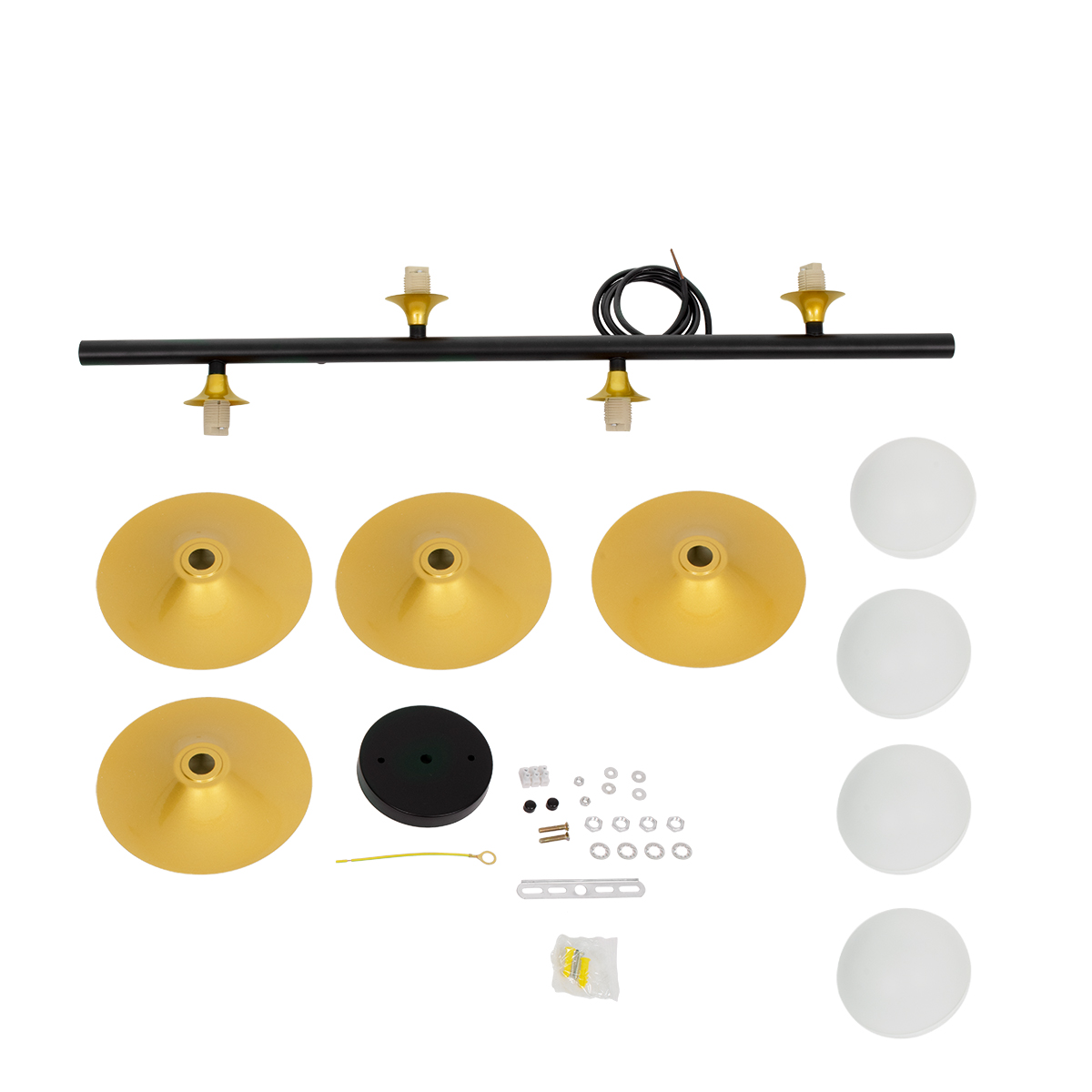GLOBOSTAR® JOLIET 00782 Μοντέρνο Κρεμαστό Φωτιστικό Οροφής με Ντουί 4 x G9 AC 220-240V IP20 - Μαύρο & Χρυσό - Μ65 x Π28 x Υ20cm 10 GLOBOSTAR® JOLIET 00782 Μοντέρνο Κρεμαστό Φωτιστικό Οροφής με Ντουί 4 x G9 AC 220-240V IP20 - Μαύρο & Χρυσό - Μ65 x Π28 x Υ20cm - Image 8