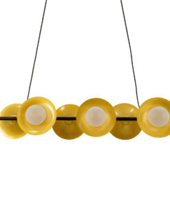 GLOBOSTAR® JOLIET 00783 Μοντέρνο Κρεμαστό Φωτιστικό Οροφής με Ντουί 6 x G9 AC 220-240V IP20 - Μαύρο & Χρυσό - Μ95 x Π28 x Υ20cm 13 00783 4