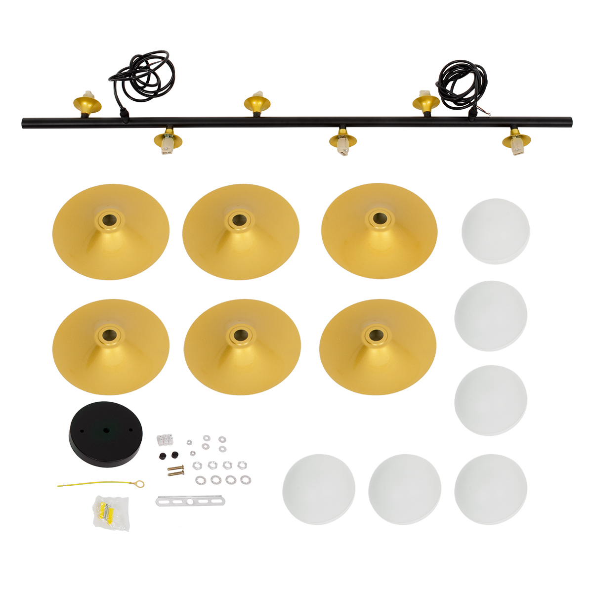 GLOBOSTAR® JOLIET 00783 Μοντέρνο Κρεμαστό Φωτιστικό Οροφής με Ντουί 6 x G9 AC 220-240V IP20 - Μαύρο & Χρυσό - Μ95 x Π28 x Υ20cm 10 GLOBOSTAR® JOLIET 00783 Μοντέρνο Κρεμαστό Φωτιστικό Οροφής με Ντουί 6 x G9 AC 220-240V IP20 - Μαύρο & Χρυσό - Μ95 x Π28 x Υ20cm - Image 8