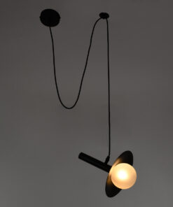 Alternative view of GLOBOSTAR® CELEST 00789 Μοντέρνο Κρεμαστό Φωτιστικό Οροφής με Ντουί 1 x G9 AC 220-240V IP20 - Μαύρο & Λευκό - Μ20 x Π20 x Υ26.5cm