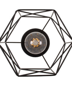 GLOBOSTAR® TRON 00792 Μοντέρνο Φωτιστικό Οροφής με Ντουί 21 x E27 AC 220-240V IP20 - Μαύρο & Χρυσό - Μ18 x Π18 x Υ19.5cm 16 00792 7