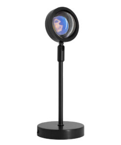 Alternative view of GloboStar® 00812 Επιτραπέζιο Φωτιστικό Πορτατίφ LED 12W -lm 180° DC 5V IP20 Μπλε - Μωβ - Ροζ RAINBOW EFFECT Μαύρο Μέταλλο με Διάφανο Πλαστικό - Μ10 x Π10 x Υ26.5cm - 2 Xρόνια Εγγύηση