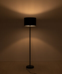 Alternative view of GLOBOSTAR® ASHLEY 00822 Μοντέρνο Επιδαπέδιο Φωτιστικό με Ντουί 1 x E27 AC 220-240V IP20 - Μαύρο - Μ35 x Π35 x Υ145cm