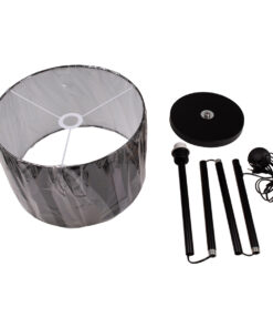 GLOBOSTAR® ASHLEY 00822 Μοντέρνο Επιδαπέδιο Φωτιστικό με Ντουί 1 x E27 AC 220-240V IP20 - Μαύρο - Μ35 x Π35 x Υ145cm 17 00822 8