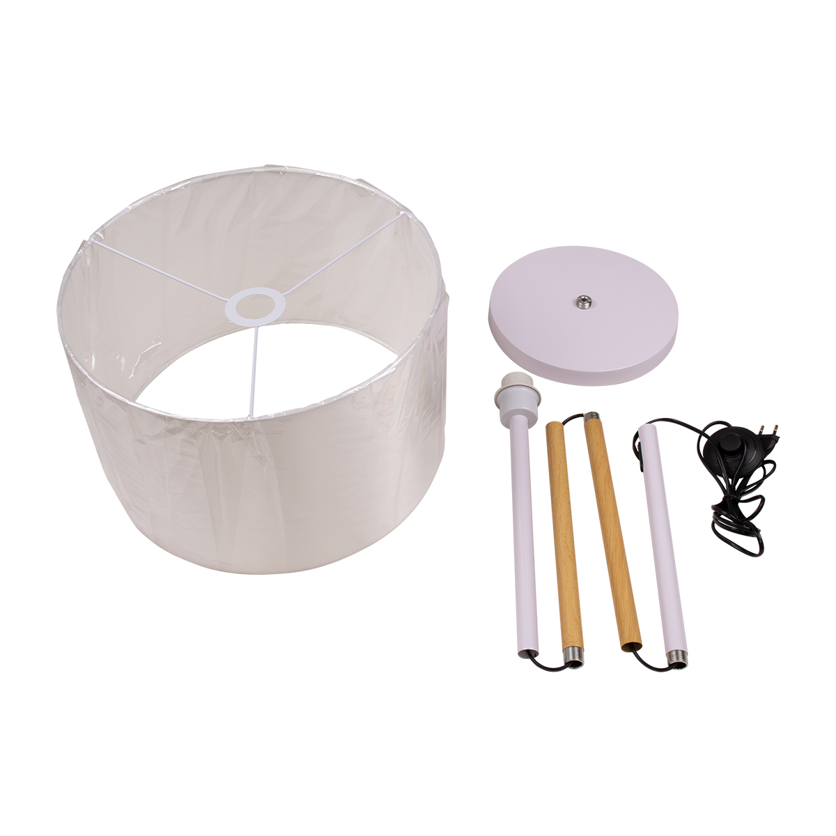 GloboStar® ASHLEY 00826 Μοντέρνο Επιδαπέδιο Φωτιστικό Μονόφωτο 1 x E27 IP20 Λευκό Μέταλλο, Λευκό Ύφασμα & Μπεζ Ξύλο - Μ40 x Π40 x Υ145cm 10 GloboStar® ASHLEY 00826 Μοντέρνο Επιδαπέδιο Φωτιστικό Μονόφωτο 1 x E27 IP20 Λευκό Μέταλλο, Λευκό Ύφασμα & Μπεζ Ξύλο - Μ40 x Π40 x Υ145cm - Image 8