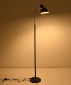 Alternative view of GLOBOSTAR® VERSA 00830 Μοντέρνο Επιδαπέδιο Φωτιστικό με Ντουί 1 x E27 AC 220-240V IP20 - Μαύρο & Χρώμιο - Μ14.5 x Π14.5 x Υ155cm