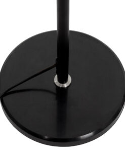 GLOBOSTAR® VERSA 00830 Μοντέρνο Επιδαπέδιο Φωτιστικό με Ντουί 1 x E27 AC 220-240V IP20 - Μαύρο & Χρώμιο - Μ14.5 x Π14.5 x Υ155cm 15 00830 5