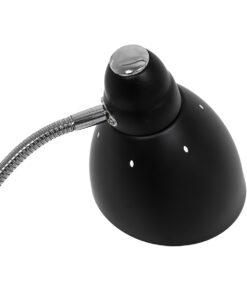 GLOBOSTAR® VERSA 00830 Μοντέρνο Επιδαπέδιο Φωτιστικό με Ντουί 1 x E27 AC 220-240V IP20 - Μαύρο & Χρώμιο - Μ14.5 x Π14.5 x Υ155cm 17 00830 7