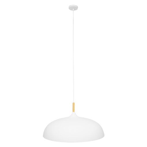 GloboStar® GLOBOSTAR® VALLETE 00837 Μοντέρνο Κρεμαστό Φωτιστικό Οροφής με Ντουί 1 x E27 AC 220-240V IP20 - Λευκό & Μπεζ - Μ60 x Π60 x Υ35cm