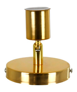 GloboStar® SARA 00845 Μοντέρνο Φωτιστικό Οροφής Σποτ Μονόφωτο 1 x E27 IP20 Χρυσό Μέταλλο - Μ10 x Π10 x Υ10.3cm 7 00845 3