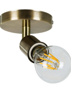 Alternative view of GLOBOSTAR® SARA 00847 Μοντέρνο Φωτιστικό Οροφής με Ντουί 1 x E27 AC 220-240V IP20 - Μπρούτζινο - Μ10 x Π10 x Υ10.3cm