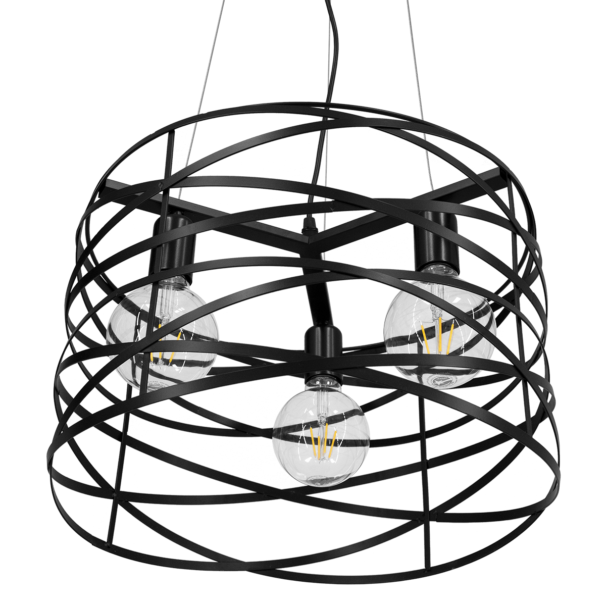 GLOBOSTAR® TOKEN 00855 Μοντέρνο Κρεμαστό Φωτιστικό Οροφής με Ντουί 3 x E27 AC 220-240V IP20 - Μαύρο - Μ43 x Π43 x Υ29cm 7 GLOBOSTAR® TOKEN 00855 Μοντέρνο Κρεμαστό Φωτιστικό Οροφής με Ντουί 3 x E27 AC 220-240V IP20 - Μαύρο - Μ43 x Π43 x Υ29cm - Image 5