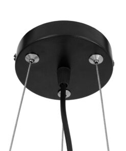 GLOBOSTAR® TOKEN 00855 Μοντέρνο Κρεμαστό Φωτιστικό Οροφής με Ντουί 3 x E27 AC 220-240V IP20 - Μαύρο - Μ43 x Π43 x Υ29cm 16 00855 7