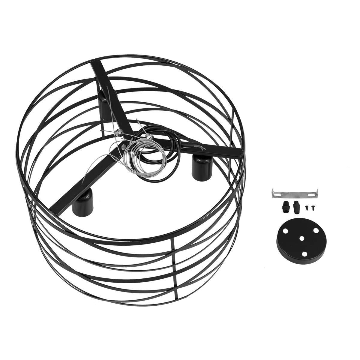 GLOBOSTAR® TOKEN 00855 Μοντέρνο Κρεμαστό Φωτιστικό Οροφής με Ντουί 3 x E27 AC 220-240V IP20 - Μαύρο - Μ43 x Π43 x Υ29cm 10 GLOBOSTAR® TOKEN 00855 Μοντέρνο Κρεμαστό Φωτιστικό Οροφής με Ντουί 3 x E27 AC 220-240V IP20 - Μαύρο - Μ43 x Π43 x Υ29cm - Image 8