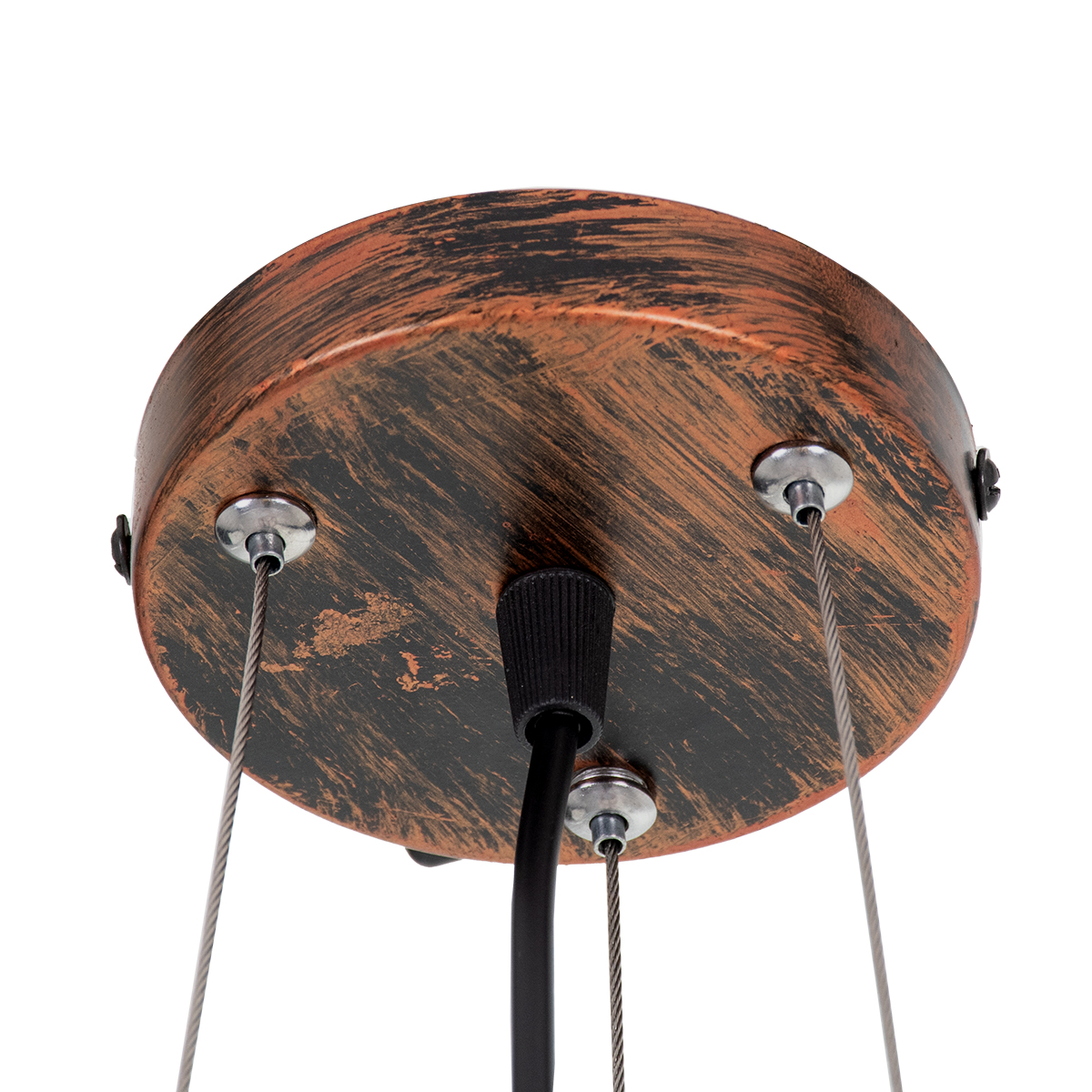 GLOBOSTAR® TOKEN 00856 Μοντέρνο Κρεμαστό Φωτιστικό Οροφής με Ντουί 3 x E27 AC 220-240V IP20 - Χάλκινο Εφέ Σκουριάς - Μ43 x Π43 x Υ29cm 9 GLOBOSTAR® TOKEN 00856 Μοντέρνο Κρεμαστό Φωτιστικό Οροφής με Ντουί 3 x E27 AC 220-240V IP20 - Χάλκινο Εφέ Σκουριάς - Μ43 x Π43 x Υ29cm - Image 7