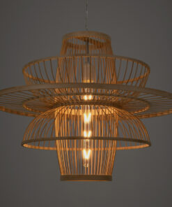 Alternative view of GLOBOSTAR® BALI 00862 Boho Κρεμαστό Φωτιστικό Οροφής με Ντουί 1 x E27 AC 220-240V IP20 - Μπεζ - Μ60 x Π60 x Υ45cm