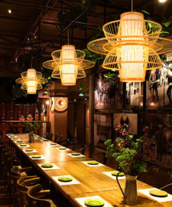 GLOBOSTAR® BALI 00862 Boho Κρεμαστό Φωτιστικό Οροφής με Ντουί 1 x E27 AC 220-240V IP20 - Μπεζ - Μ60 x Π60 x Υ45cm 16 00862 7