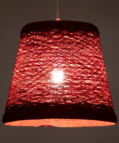 Alternative view of GLOBOSTAR® PLAYROOM 00863 Vintage Κρεμαστό Φωτιστικό Οροφής με Ντουί 1 x E27 AC 220-240V IP20 - Κόκκινο - Μ32 x Π32 x Υ27cm