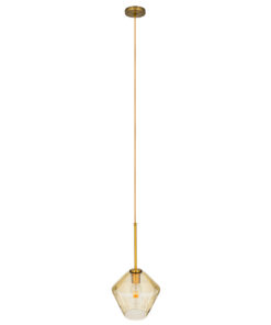 Alternative view of GLOBOSTAR® AMARIS 00869 Μοντέρνο Κρεμαστό Φωτιστικό Οροφής με Ντουί 1 x E27 AC 220-240V IP20 - Μελί & Χρυσό - Μ22 x Π22 x Y22cm