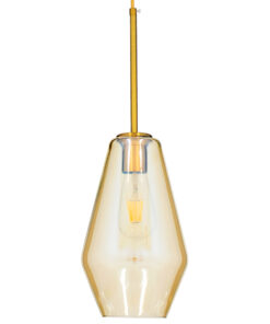 GLOBOSTAR® AMARIS 00871 Μοντέρνο Κρεμαστό Φωτιστικό Οροφής με Ντουί 3 x E27 AC 220-240V IP20 - Χρυσό Πλατίνα & Μελί - Μ17 x Π17 x Υ30cm 11 00871 4