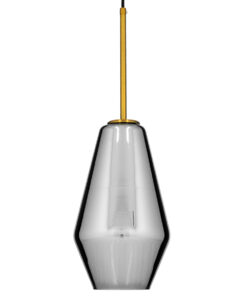 GLOBOSTAR® AMARIS 00874 Μοντέρνο Κρεμαστό Φωτιστικό Οροφής με Ντουί 3 x E27 AC 220-240V IP20 - Χρυσό Πλατίνα & Μαύρο Φιμέ - Μ17 x Π17 x Υ30cm 10 00874 4