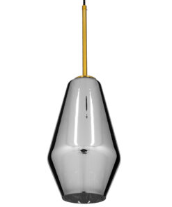 GLOBOSTAR® AMARIS 00874 Μοντέρνο Κρεμαστό Φωτιστικό Οροφής με Ντουί 3 x E27 AC 220-240V IP20 - Χρυσό Πλατίνα & Μαύρο Φιμέ - Μ17 x Π17 x Υ30cm 11 00874 5