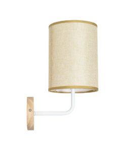 GLOBOSTAR® OASIS 00884 Μοντέρνο Φωτιστικό Τοίχου - Απλίκα με Ντουί 1 x E27 AC 220-240V IP20 - Λευκό & Μπεζ - Μ15 x Π20 x Υ35cm 11 00884 4