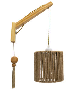 GloboStar® GLOBOSTAR® CASTI 00886 Vintage Φωτιστικό Τοίχου - Απλίκα με Ντουί 1 x E27 AC 220-240V IP20 - Μπέζ - Μ19 x Π35 x Υ85cm