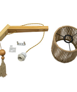 GLOBOSTAR® CASTI 00886 Vintage Φωτιστικό Τοίχου - Απλίκα με Ντουί 1 x E27 AC 220-240V IP20 - Μπέζ - Μ19 x Π35 x Υ85cm 11 00886 6