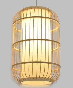 GloboStar® GLOBOSTAR® HIBISCUS 00893 Boho Κρεμαστό Φωτιστικό Οροφής με Ντουί 1 x E27 AC 220-240V IP20 - Μπεζ - Μ25 x Π25 x Υ42cm