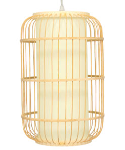 GLOBOSTAR® HIBISCUS 00893 Boho Κρεμαστό Φωτιστικό Οροφής με Ντουί 1 x E27 AC 220-240V IP20 - Μπεζ - Μ25 x Π25 x Υ42cm 10 00893 4