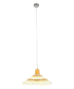 Alternative view of GLOBOSTAR® VENTALIA 00897 Boho Κρεμαστό Φωτιστικό Οροφής με Ντουί 1 x E27 AC 220-240V IP20 - Μπεζ - Μ40 x Π40 x Y22cm