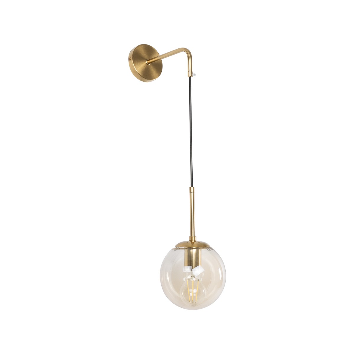 GloboStar® MADISON 01427 Μοντέρνο Επιτοίχιο Φωτιστικό Απλίκα Μονόφωτο 1 x E27 IP20 Χρυσό Μέταλλο με Μελί Γυαλί - Μ11 x Π17 x Υ25cm 3 GloboStar® GloboStar® MADISON 01427 Μοντέρνο Επιτοίχιο Φωτιστικό Απλίκα Μονόφωτο 1 x E27 IP20 Χρυσό Μέταλλο με Μελί Γυαλί - Μ11 x Π17 x Υ25cm