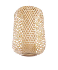 GLOBOSTAR® MAURITIUS 00901 Boho Κρεμαστό Φωτιστικό Οροφής με Ντουί 1 x E27 AC 220-240V IP20 - Μπεζ - Μ40 x Π40 x Υ60cm 14 00901 5