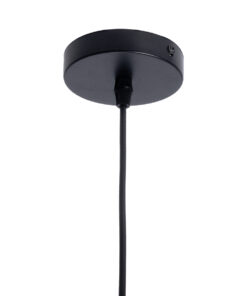 GLOBOSTAR® SHADE 00906 Μοντέρνο Κρεμαστό Φωτιστικό Οροφής με Ντουί 1 x E27 AC 220-240V IP20 - Μαύρο & Μπεζ - Μ23 x Π23 x Υ22cm 16 00906 8