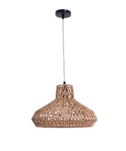 Alternative view of GLOBOSTAR® JENSON 00910 Boho Κρεμαστό Φωτιστικό Οροφής με Ντουί 1 x E27 AC 220-240V IP20 - Μπεζ - Μ38 x Π38 x Υ24cm