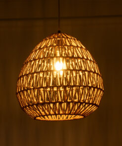 GloboStar® GLOBOSTAR® JJENSON 00911 Boho Κρεμαστό Φωτιστικό Οροφής με Ντουί 1 x E27 AC 220-240V IP20 - Μπεζ - Μ36 x Π36 x Υ30cm