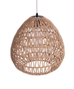 GLOBOSTAR® JJENSON 00911 Boho Κρεμαστό Φωτιστικό Οροφής με Ντουί 1 x E27 AC 220-240V IP20 - Μπεζ - Μ36 x Π36 x Υ30cm 14 00911 5