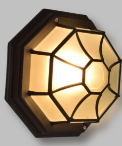 GloboStar® RUBY 00912 Vintage Φωτιστικό Πλαφονιέρα Οροφής Μονόφωτο 1 x E27 IP20 Μαύρο Μέταλλο με Λευκό Γυαλί - Μ27 x Π27 x Υ12cm 10 00912 2