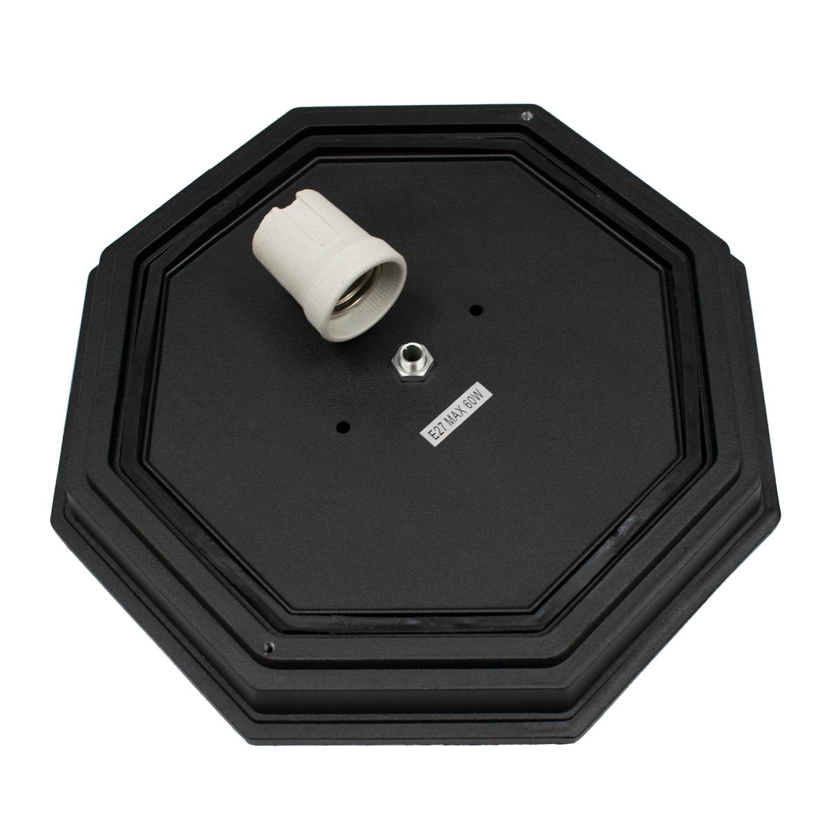 GloboStar® RUBY 00912 Vintage Φωτιστικό Πλαφονιέρα Οροφής Μονόφωτο 1 x E27 IP20 Μαύρο Μέταλλο με Λευκό Γυαλί - Μ27 x Π27 x Υ12cm 8 GloboStar® RUBY 00912 Vintage Φωτιστικό Πλαφονιέρα Οροφής Μονόφωτο 1 x E27 IP20 Μαύρο Μέταλλο με Λευκό Γυαλί - Μ27 x Π27 x Υ12cm - Image 6