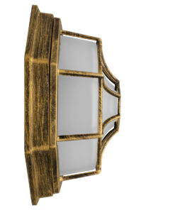 GLOBOSTAR® RUBY 00914 Vintage Φωτιστικό Οροφής με Ντουί 1 x E27 AC 220-240V IP20 - Μπρούτζινο Εφέ Σκουριάς - Μ27 x Π27 x Υ12cm 13 00914 5