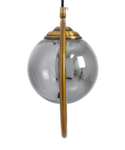 GloboStar® VIENNA 00923 Μοντέρνο Επιτοίχιο Φωτιστικό Απλίκα Μονόφωτο 1 x E27 IP20 Χρυσό Μέταλλο με Ασημί Γυαλί - Μ25 x Π23 x Υ27cm 20 00923 8