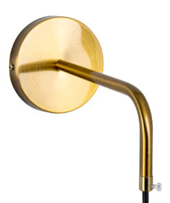 GloboStar® VIENNA 00923 Μοντέρνο Επιτοίχιο Φωτιστικό Απλίκα Μονόφωτο 1 x E27 IP20 Χρυσό Μέταλλο με Ασημί Γυαλί - Μ25 x Π23 x Υ27cm 21 00923 9