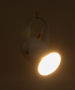 Alternative view of GLOBOSTAR® HAZEL 00924 Μοντέρνο Κρεμαστό Φωτιστικό Οροφής με Ντουί 1 x E27 AC 220-240V IP20 - Λευκό & Χρυσό - Μ12 x Π12 x Υ27cm