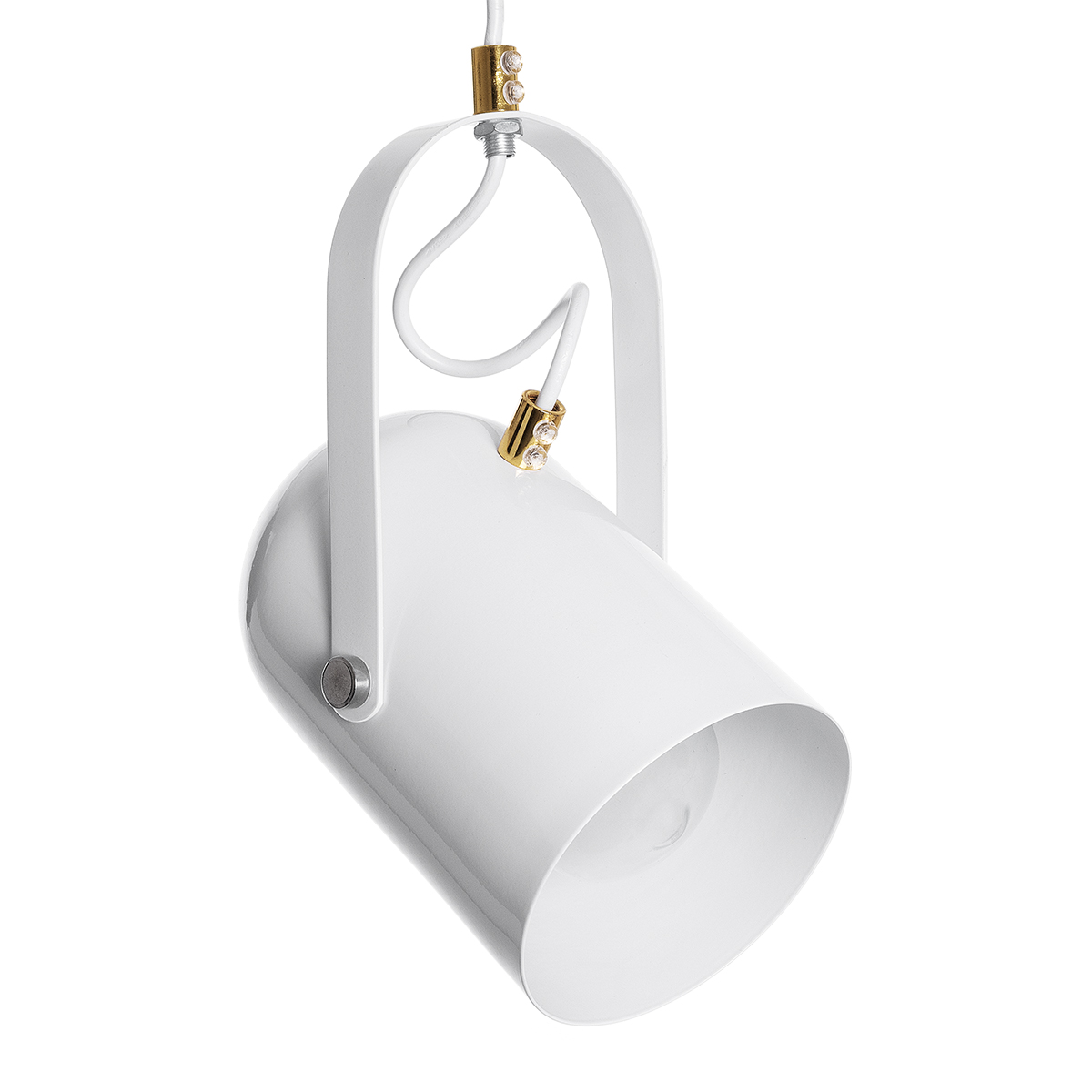 GLOBOSTAR® HAZEL 00924 Μοντέρνο Κρεμαστό Φωτιστικό Οροφής με Ντουί 1 x E27 AC 220-240V IP20 - Λευκό & Χρυσό - Μ12 x Π12 x Υ27cm 6 GLOBOSTAR® HAZEL 00924 Μοντέρνο Κρεμαστό Φωτιστικό Οροφής με Ντουί 1 x E27 AC 220-240V IP20 - Λευκό & Χρυσό - Μ12 x Π12 x Υ27cm - Image 4