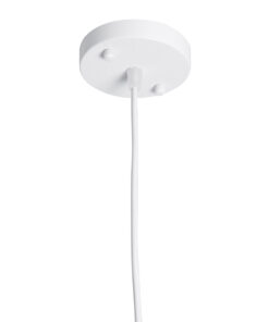 GLOBOSTAR® HAZEL 00924 Μοντέρνο Κρεμαστό Φωτιστικό Οροφής με Ντουί 1 x E27 AC 220-240V IP20 - Λευκό & Χρυσό - Μ12 x Π12 x Υ27cm 18 00924 9