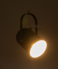 Alternative view of GLOBOSTAR® HAZEL 00925 Μοντέρνο Κρεμαστό Φωτιστικό Οροφής με Ντουί 1 x E27 AC 220-240V IP20 - Γκρι, Λευκό & Χρυσό - Μ12 x Π12 x Υ27cm