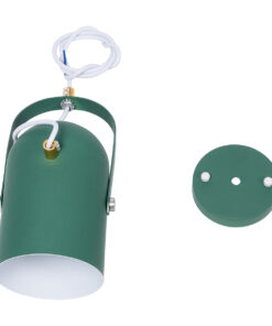 GLOBOSTAR® HAZEL 00928 Μοντέρνο Κρεμαστό Φωτιστικό Οροφής με Ντουί 1 x E27 AC 220-240V IP20 - Πράσινο, Άσπρο & Χρυσό - Μ12 x Π12 x Υ27cm 19 00928 10