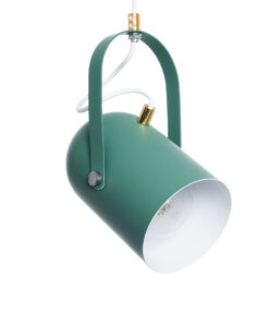 GLOBOSTAR® HAZEL 00928 Μοντέρνο Κρεμαστό Φωτιστικό Οροφής με Ντουί 1 x E27 AC 220-240V IP20 - Πράσινο, Άσπρο & Χρυσό - Μ12 x Π12 x Υ27cm 14 00928 5