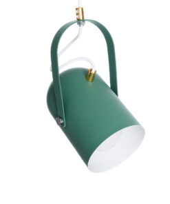 GLOBOSTAR® HAZEL 00928 Μοντέρνο Κρεμαστό Φωτιστικό Οροφής με Ντουί 1 x E27 AC 220-240V IP20 - Πράσινο, Άσπρο & Χρυσό - Μ12 x Π12 x Υ27cm 15 00928 6